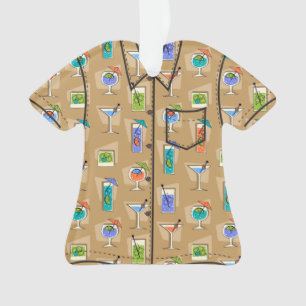 Het gelukkige Shirt van Aloha van de Drink van het Ornament