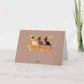 Het gelukkige Silhouet van Labrador van de Kaart (Achterkant)