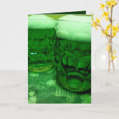 Het gelukkige St. Patrick Bier van de Dag Kaart (Gele Bloem)