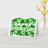 Het gelukkige St. Patrick Gebied van de Klaver van Kaart (Gele Bloem)