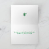 Het gelukkige St. Patrick Goud van de Regenboog Kaart (Binnen)