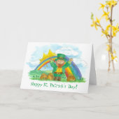 Het gelukkige St. Patrick Goud van de Regenboog Kaart (Gele Bloem)