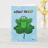 Het gelukkige St. Patrick Stootkussen van Lilly Kaart (Gele Bloem)