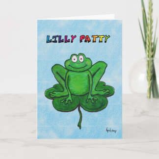 Het gelukkige St. Patrick Stootkussen van Lilly Kaart
