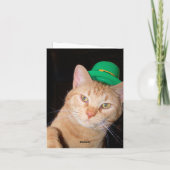 Het gelukkige St. Patrick Wenskaart van de Dag Kaart (Achterkant)