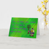 Het gelukkige St. Urho Wenskaart van de Morsecode Kaart (Gele Bloem)