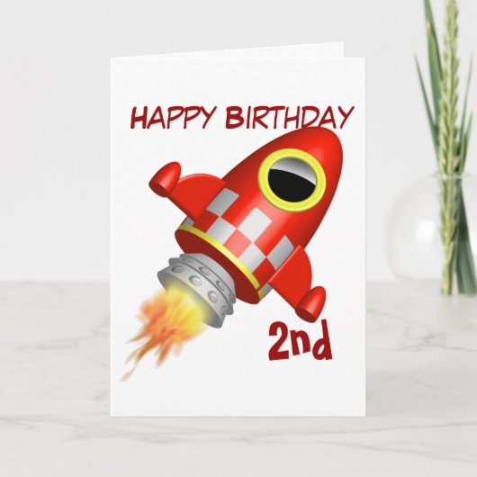 Het gelukkige Thema van het Schip van de Raket van Kaart (Voorkant)