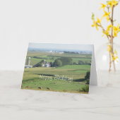 Het gelukkige Uitzicht van het Boerderij van de Kaart (Gele Bloem)