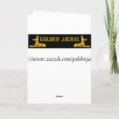 Het gelukkige veulen van de de merriehengst van de kaart (Achterkant)