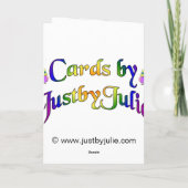 Het gelukkige Viooltje van de Kaart van de Dochter (Achterkant)