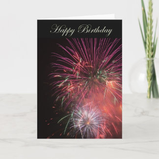 Het gelukkige Vuurwerk van de Verjaardag Kaart