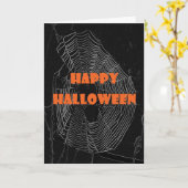Het gelukkige Web van Halloween Kaart (Gele Bloem)