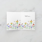 Het gelukkige Wenskaart van BuzzAboutBees van het Kaart (Binnen)