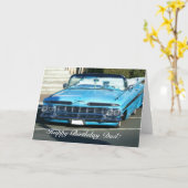 Het gelukkige wenskaart van de Auto van de Kaart (Gele Bloem)