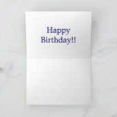 Het gelukkige Wenskaart van de Auto van de Kaart (Binnen)