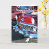 Het gelukkige Wenskaart van de Auto van de Kaart (Gele Bloem)