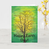 Het gelukkige Wenskaart van de Dag van de Aarde - Kaart (Gele Bloem)