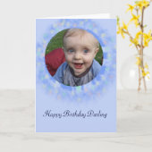 Het gelukkige Wenskaart van de Foto van de Douane Kaart (Gele Bloem)