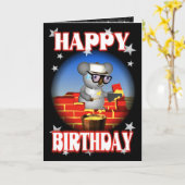 Het gelukkige Wenskaart van de Metselaar van de Kaart (Gele Bloem)