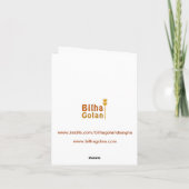 Het gelukkige Wenskaart van de Pascha Kaart (Achterkant)