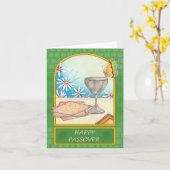 Het gelukkige Wenskaart van de Pascha Kaart (Gele Bloem)