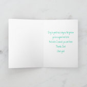 Het gelukkige Wenskaart van de Poëzie van Vaderdag Kaart (Binnen)