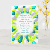 Het gelukkige Wenskaart van de Poëzie van Vaderdag Kaart (Gele Bloem)