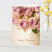 Het gelukkige Wenskaart van de Rozen van de Kaart (Gele Bloem)