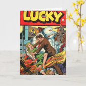 Het gelukkige Wenskaart van de Strippagina Kaart (Gele Bloem)