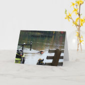 Het gelukkige wenskaart van de Verjaardag Kaart (Gele Bloem)