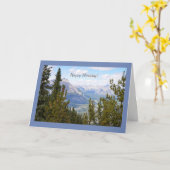 Het gelukkige Wenskaart van de Verjaardag met Kaart (Gele Bloem)