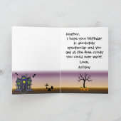 Het gelukkige Wenskaart van de Verjaardag van Kaart (Binnen)