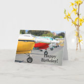 Het gelukkige wenskaart van de Vliegtuigen van de Kaart (Gele Bloem)