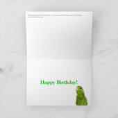 Het gelukkige Wenskaart van de Vogel van de Kaart (Binnen)