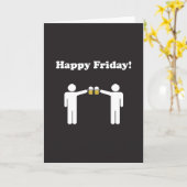 Het gelukkige Wenskaart van de Vrijdag Kaart (Gele Bloem)