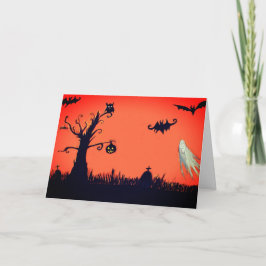 Het gelukkige Wenskaart van Halloween Kaart