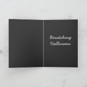 Het gelukkige Wenskaart van Halloween Kaart (Binnen)