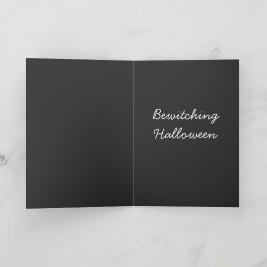 Het gelukkige Wenskaart van Halloween Kaart (Binnen)