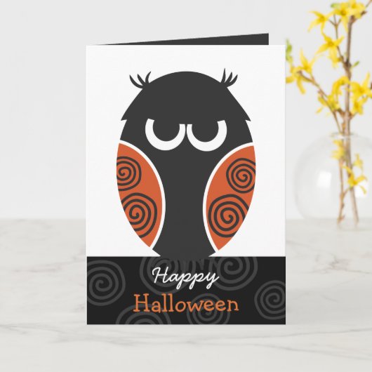 Het gelukkige Wenskaart van Halloween Kaart (Gele Bloem)