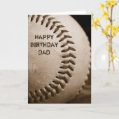 Het gelukkige Wenskaart van het Honkbal van de Kaart (Gele Bloem)