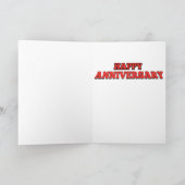 Het GELUKKIGE Wenskaart van het JUBILEUM - de Druk Kaart (Binnen)