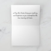 Het gelukkige Wenskaart van Pasen Kaart (Binnen)