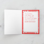 Het gelukkige Wenskaart w/Words van de Harten van Kaart (Binnen)