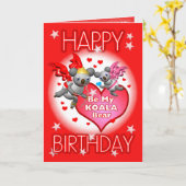 Het gelukkige Wenskaart w/Words van de Harten van Kaart (Gele Bloem)