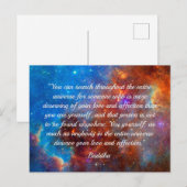 Het gelukkige Wisdom-briefkaart van Boeddha Briefkaart (Voorkant / Achterkant)