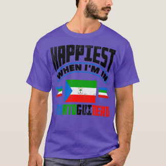 Het gelukkigst als ik in Equatoriaal-Guinea Equato T-shirt