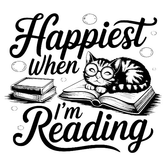 Het gelukkigst als ik lees hoodie