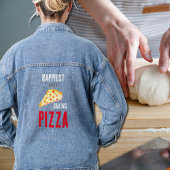 Het gelukkigst bij het bakken van Pizza Denim Jacket