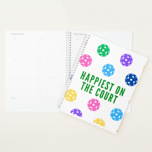 Het gelukkigst op de Court Pickleball Planner (Display)