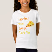Het gelukkigst wanneer het bakken van Apple Pie T-shirt (Voorkant)